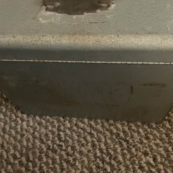 Vintage Excelsior Industrial Metal File Document Lock Box - Picture 2 of 11
